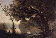 Charles Francois Daubigny On the Banks of the Oise painting